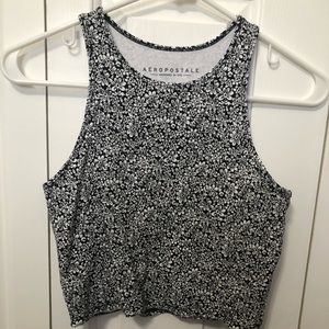 Flower designed crop top